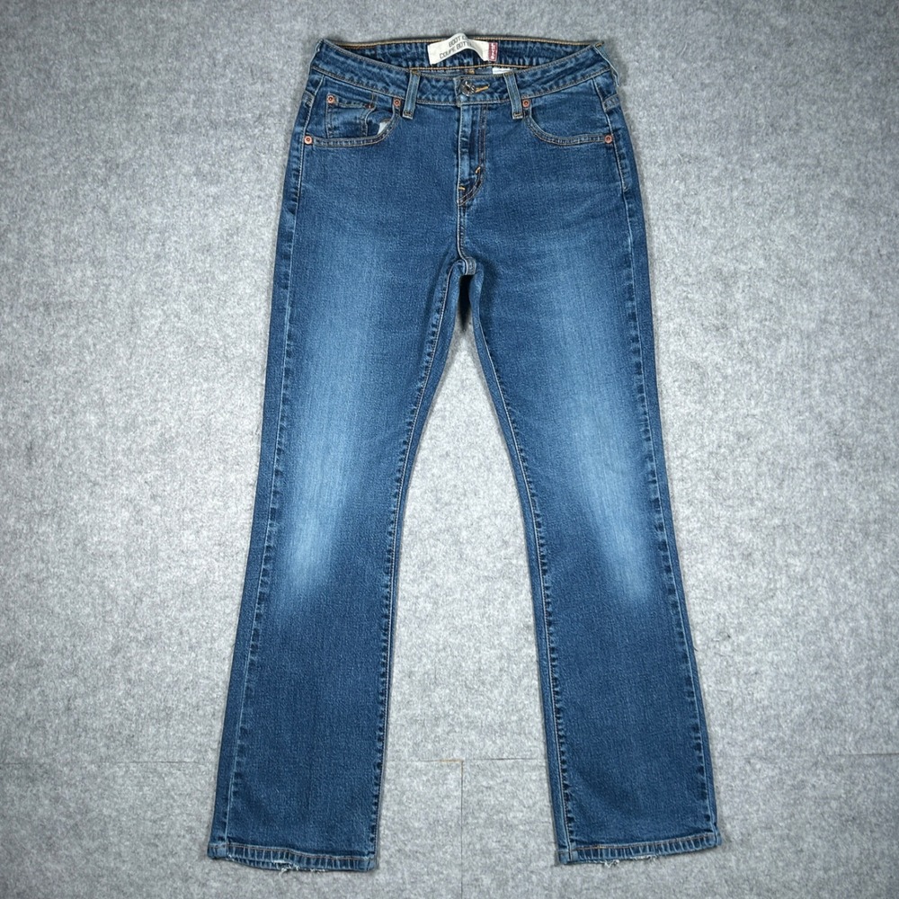 Levi's‎ Denim Jeans Womens 9S Blue Bootcut Y2K Low Rise Stretch Casual
